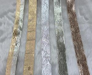 Premium Indian Ethnic Mirror Work Pearl Bead Scalloped Lace Border Hand Look Embroidered Trim for <b>Kaftan</b> Saree Sewing Decoration - Product Image 6