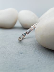 Anillo de Compromiso y Boda D'VINS JEWELS, Moderno, Forma Redonda y Baguette, Corte Brillante, Color D, Blanco, Plateado, Dorado, Certificado - Product Image 3