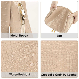 Wholesale Canvas Makeup Bag With logo Eco Friendly Cork Bag With Zipper Custom Natural Cork Cosmetic Bag Travel Gift Pouch - Product Image 4