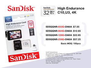Ban đầu <span class=keywords><strong>Sandisk</strong></span> độ bền cao Micro SD Thẻ nhớ 128GB SDSQQNR-128G-GN6IA - Product Image 3