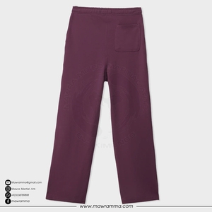 Pantalon décontracté pour homme, coupe droite, taille élastique, avec poches latérales, en coton tricoté mi-lourd avec élasthanne, pour l'automne - Product Image 2