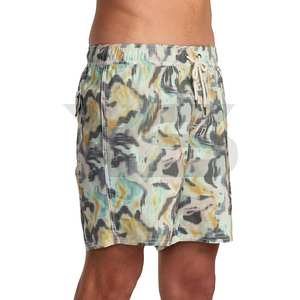 Sublimation Printed Men's Cargo Shorts-Quick Dry Drawstring Closure 100% Polyester Short With Custom Design - Product Image 3