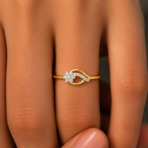 แหวนเพชรทรงกลมเจียระไนแบบบริลเลียนท์ แหวนเพชรทรงดอกไม้ แหวนทองคำขาว 14K 18K  คุณภาพ DEF VVS สำหรับเจ้าสาว งานแต่งงาน ขายส่ง OEM - Product Image 2