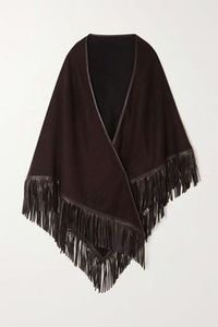 Brown Fringe <b>Shawl</b> Solid Color Long <b>Wrap</b> Women's Winter Scarf Durable Triangle Hijab Daily Use Anti-Bacterial Windproof - Product Image 5