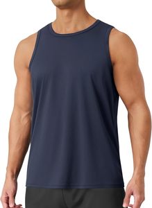 Camiseta sin Mangas para Hombre 2026, Blanca, Cuello Redondo, Tejida, Transpirable, Color Sólido, Informal, Deportiva, ODM OEM - Product Image 2