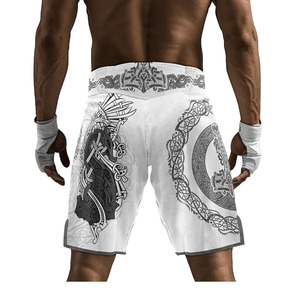 Lightweight Sublimation MMA Shorts <b>Men</b> Custom Printed Fight Shorts Compression Muay Thai Grappling <b>Trunks</b> MMA Shorts - Product Image 2