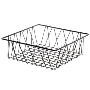 Space Saving Rectangle Metal Iron Wall Hanging <b>Basket</b> Black Organizer <b>for</b> <b>Flowers</b> Plants Home Sundries Kitchen Bathroom Storage - Product Image 6