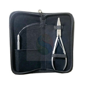 Professional Hair <b>Extension</b> Bond & <b>Micro</b> Bead Removal Pliers Kit with PU Leather Pouch – Premium Composite Material, Custom - Product Image 1