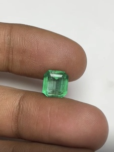 Émeraude naturelle zambienne de haute qualité, taille carrée, vert vif, pierre précieuse pour la création de bijoux (colliers), pierre non montée - Product Image 5