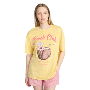 Camiseta estampada para mujer al mejor precio, informal, de manga corta, cuello redondo, con gráfico, de algodón suave, top de moda de verano de Bangladesh - Product Image 5