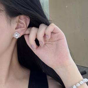 Pendientes de Estilo Palacio Retro para Mujer, Accesorios de Perlas DIY con Estilo de Encaje de Lujo Ligero y Tentación Francesa - Product Image 4