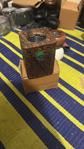 Hand Carved Wooden Incense <b>Burner</b> Arabic Pattern Bakhoor Holder Eco Friendly Religious Home Decor - Product Image 3
