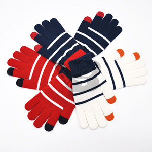 Guantes Rosas Elegantes con Pantalla Táctil, Elásticos, de Punto, Diseño para Mujer, Dos Colores, Personalizados, BSCI, Invierno, Logotipo Personalizado - Product Image 4