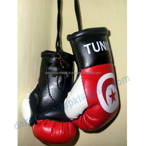 Porte-clés Mini Gants de Boxe Personnalisés Tunisie en Cuir PU avec Fermeture Auto-agrippante, Cadeau Sportif et Athlétique Portable - Product Image 5