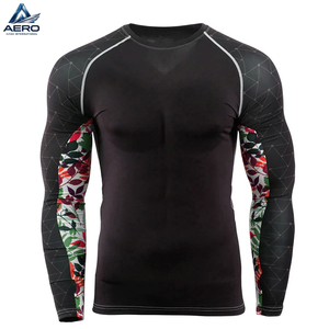 Rashguard de Manga Larga para MMA y BJJ con Diseño Personalizado, de la Mejor Calidad, para Entrenamiento Físico Masculino, de Secado Rápido, para Adultos - Product Image 5