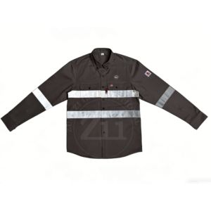 Camisa de Trabajo Industrial Transpirable Resistente al Fuego, Camisa de Trabajo de Soldadura FR Reflectante, Camisas de Trabajo Resistentes al Fuego para Hombre de Manga Larga - Product Image 4