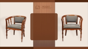 Modern Farmhouse Armrest Living Room <b>Chair</b> Jacquard Fabric Upholstered Cushion Natural Solid Wood Frame <b>Chair</b> For Home Furniture - Product Image 3