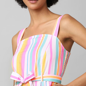 Combinaison Femme Sans Manches Couleur Unie Respirante au-dessus du Genou, Coupe Confortable, Taille Adulte, Idéale pour Tenue Décontractée – Meilleure Vente - Product Image 5