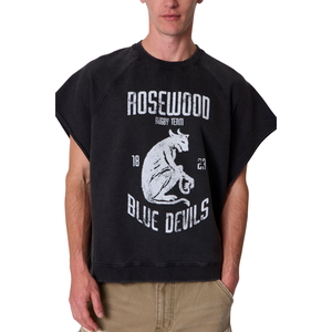 T-shirt sans manches col rond pour homme, coupe ample, motif graphique avant, épaules larges, dos uni, style streetwear, vente en gros, personnalisable, OEM, en jersey de coton - Product Image 3