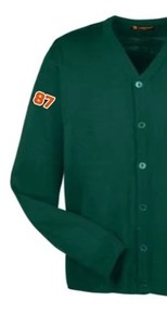 Cardigan à double boutonnage brodé à col en V pour femme de l'Université d'Agriculture et de Médecine de Floride (FAMU) à séchage rapide - Product Image 4