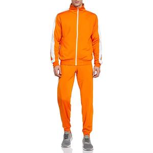 Survêtements en molleton de haute qualité pour hommes, ensemble sportif athlétique avec sweat à capuche zippé et pantalon de jogging, survêtement deux pièces oversize pour hommes - Product Image 1