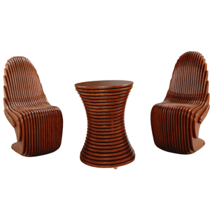 Table et chaise cantilever modernes, écologiques et imperméables pour l'extérieur et le salon - Product Image 4