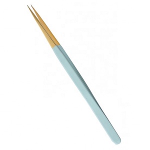 Pince à cils en acier inoxydable Instruments de beauté Extension de cils Vente en gros de la meilleure qualité - Product Image 5