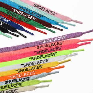 Cordones personalizados con estampado del alfabeto para zapatillas de deporte y zapatos informales Suministro único de fabricación a granel - Product Image 1