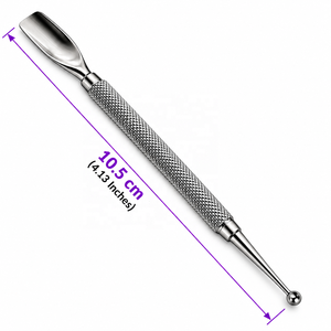 Empujador de Cutículas de Doble Punta MJW, Limpiador de Uñas con Punta de Bola, Acero Inoxidable, Mango Antideslizante, Herramientas de Manicura y Pedicura para Salón de Uñas - Product Image 4