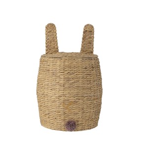 Cesta de Almacenamiento de Jacinto de Agua con Forma de Conejito, Linda Cesta Organizadora de Juguetes Tejida con Forma de Animal para Decoración de Habitación Infantil - Product Image 4