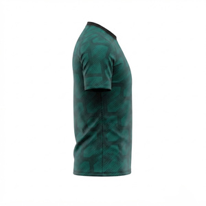 Maillot de football pour homme à col rond, manches courtes, motif à pois sublimé, 100% polyester, évacuation de l'humidité, coupe athlétique, toutes saisons - Product Image 3