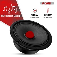 Haut-parleur de subwoofer PA 6,5 pouces 360W 5 cœurs, 8 ohms, pour basses profondes, pièce de rechange