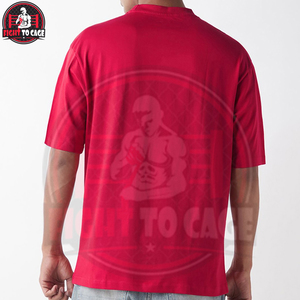 เสื้อยืดผู้ชายไซส์ใหญ่ ดีไซน์ใหม่ล่าสุด คอโอ แขนสั้น สีพื้น ผ้าฝ้ายแท้ 100% สินค้าลิขสิทธิ์ Morty สีแดง สำหรับผู้ใหญ่ - Product Image 3