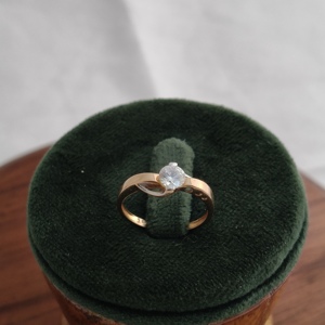 18K rose <b>Gold</b> Solitaire Diamond <b>Ring</b> Classic Prong <b>Set</b> Minimalist Engagement <b>Ring</b> for Women Daily Wear High Polish Finish - Product Image 4