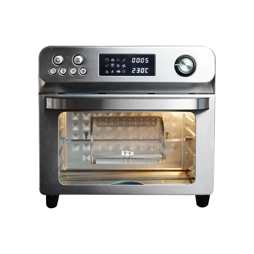 24L Air Fryer oven kitchen appliances party BBQ school home Non-oil Bake Air fry rotisserie Pizza steak dehydrate Air fryer oven