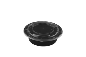 Round disposable <b>container</b> with lid, size 24 inches. - Product Image 2