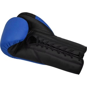 Guantes de Boxeo Azules con Cordones para Mujer, de Microfibra, para Entrenamiento de Artes Marciales - Product Image 3