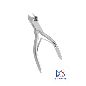 Coupe-ongles professionnel en forme de lune pleine, en acier inoxydable, avec double ressort, ouverture large, durable - Product Image 5
