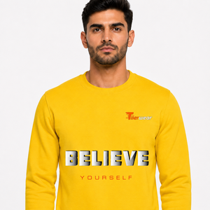Sudaderas Básicas Minimalistas para Hombre, Suaves, de Mezcla de Algodón y Felpa, Cuello Redondo, Manga Larga, Forro Polar para Invierno, Secado Rápido, Transpirables - Product Image 5