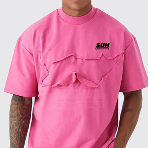 T-shirt Homme Personnalisé à Logo Imprimé, Coupe Ample, 100% Coton, Séchage Rapide, Respirant, Effet Vieilli, Écologique - Product Image 5