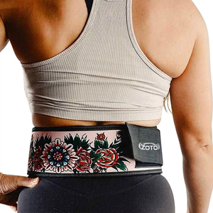 Ceinture de musculation en nylon personnalisée avec boucle en acier autobloquante, ceinture de musculation unisexe pour squats et soulevés de terre, vente en gros - Product Image 6