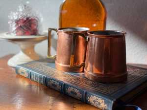 Taza Moscow Mule de Cobre Puro Hecha a Mano, Taza de Cerveza de Cobre Sólido para Bar y Restaurante, Vajilla Ecológica al por Mayor - Product Image 5