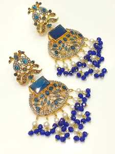 Juego de Aretes de Acero Inoxidable con Baño de Oro en Forma de Flor con Circonitas y Cuentas Rosas para Mujer, Estilo Bohemia, Joyería de Moda para Uso Diario - Product Image 6