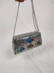 Handle Clutch Purse Bag Mosaic Work Metal clutch for Women Partywear Use metal <b>crafts</b> Available at Best Price metal <b>crafts</b> - Product Image 4