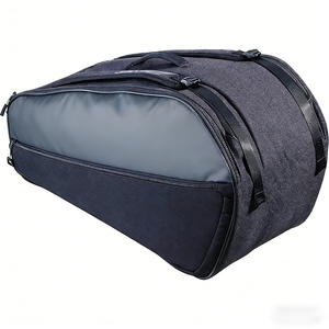 Professional Tennis Racket <b>Backpack</b> with Two Racquet Compartment Durable <b>Black</b> Sports Bag for Adults and Youth racket bag - Product Image 4