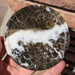 Ensemble de 6 dessous-de-verre en onyx zèbre noir, sculptés à la main, élégants, décoration de la maison, cadeau - Product Image 4