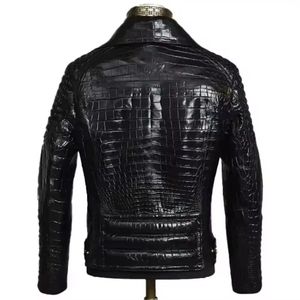 Chaqueta Bomber Reversible de Cuero Vacuno Ecológico para Hombre, Transpirable, Impermeable, Resistente al Viento, Estilo Vintage, con un Solo Botón - Product Image 2