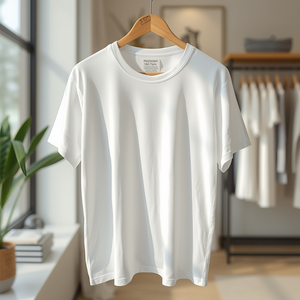 เสื้อยืดผ้าฝ้ายแท้ 100% คอมบ์ริงสปัน ทรงหลวม น้ำหนัก 150-180 GSM เนื้อนุ่ม ระบายอากาศดี แขนสั้น พร้อมบริการ OEM ODM ปรับแต่งได้ - Product Image 1