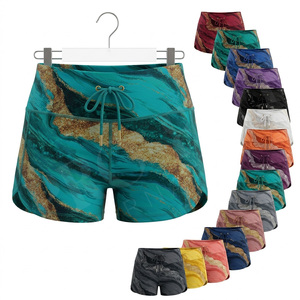 Shorts Deportivos de Secado Rápido, Modernos y Elegantes, con Bolsillos, Transpirables, Elásticos, para Correr, Fitness, Yoga, con Control de Abdomen, para Mujer - Product Image 1