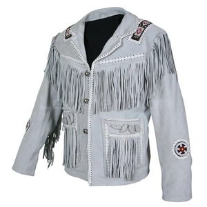 Professional Western Fringe <b>Suede</b> Leather <b>Jacket</b> Classic Western Style Fashion Outerwear Premium Manufacturer - Product Image 3